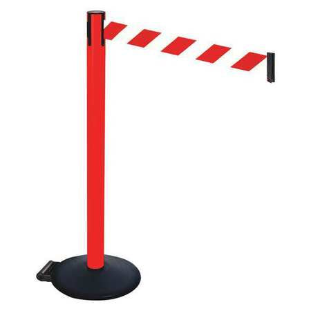 Barrier Post,red/white Belt,w/wheels (1