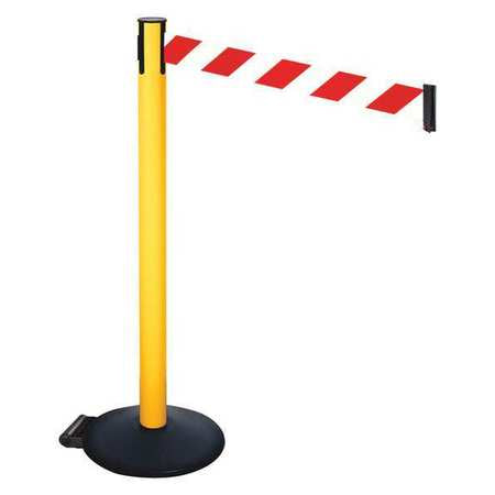 Barrier Post,red/white Belt,w/wheels (1