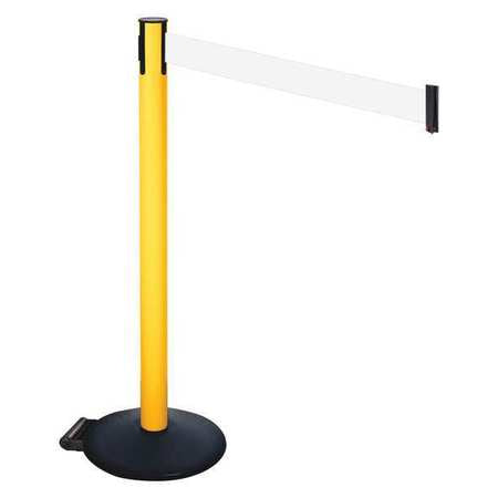 Barrier Post,pvc Post,black,white Belt (