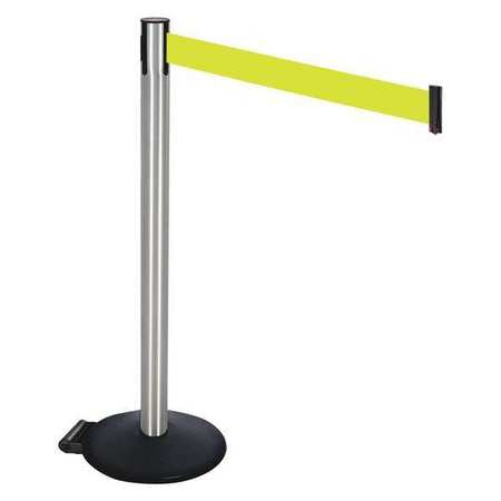 Barrier Post,satin Ss,blk,w/wheels (1 Un