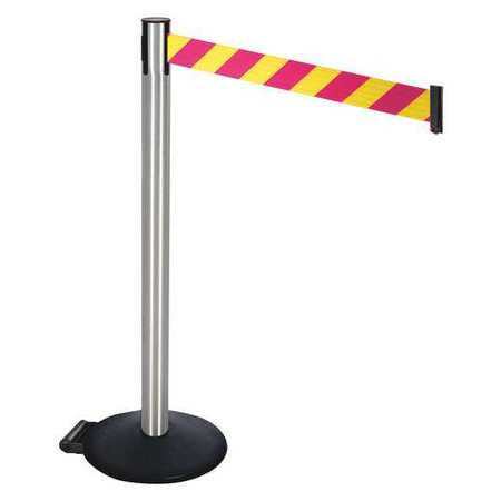 Barrier Post,satin Ss,black,w/wheels (1