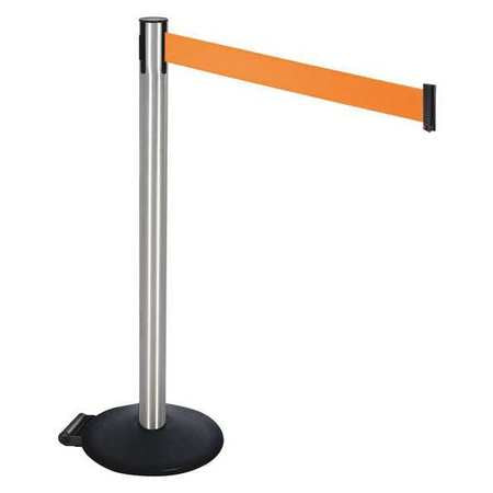 Barrier Post,satin Ss,black,orange Belt