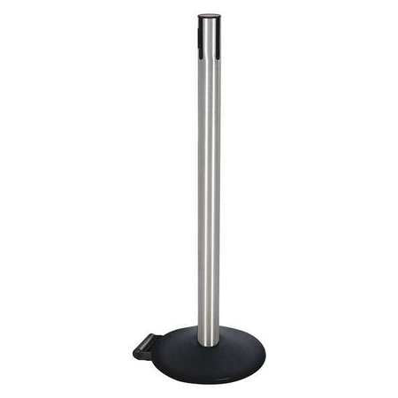 Belt Barrier Receiver Post,blk,2 Wheels