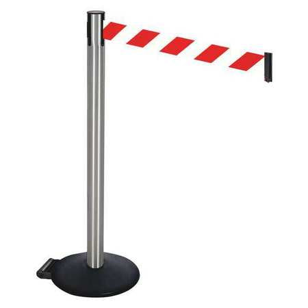 Barrier Post,red/white Belt,w/wheels (1