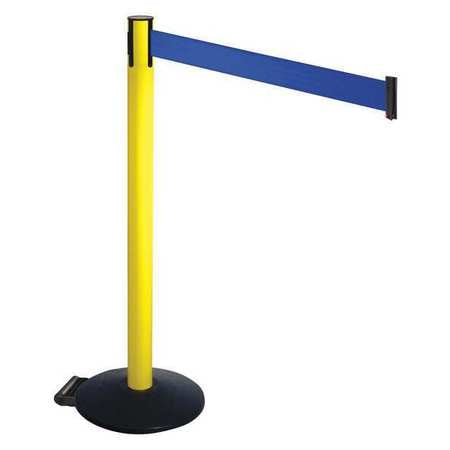 Barrier Post,black,blue Belt,w/wheels (1