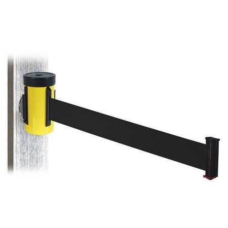 Belt Barrier,ylw,magnet,blk Belt,10ft. L