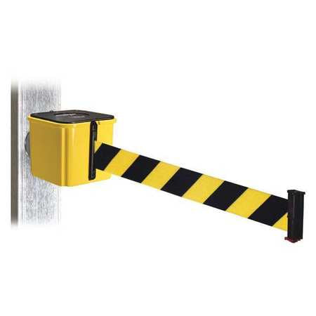 Belt Barrier,ylw,black/ylw Belt,25 Ft. L