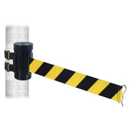 Belt Barrier,black,black/ylw Belt,10ft L