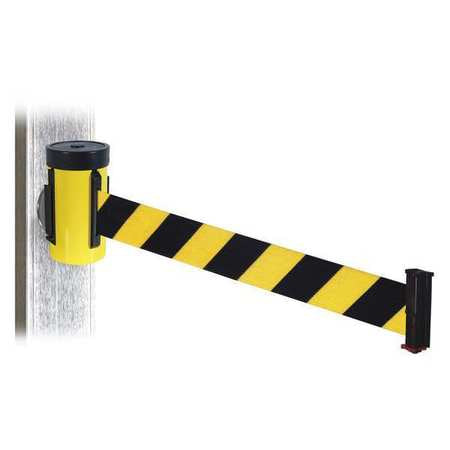 Belt Barrier,ylw,black/ylw Belt,10 Ft. L