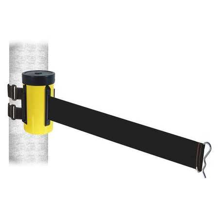 Belt Barrier,ylw,wall Mt,blk Belt,10ft.l