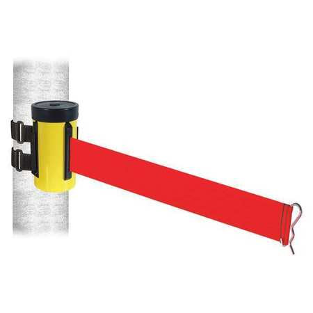 Belt Barrier,ylw,wall Mt,red Belt,10ft.l