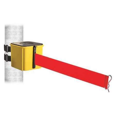 Belt Barrier,ylw,wall Mt,red Belt,15ft.l