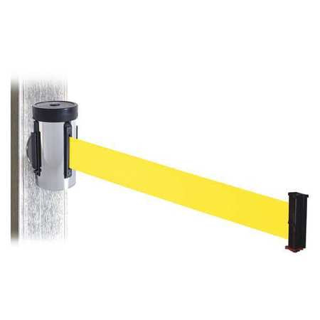 Belt Barrier,satin Ss,yellow Belt,10ft.l