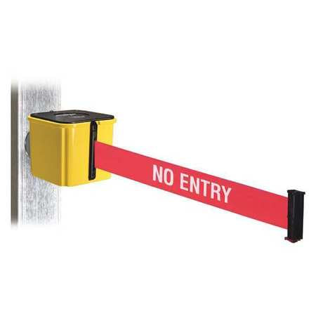 Belt Barrier,yellow,magnet,4-1/2 In. W (