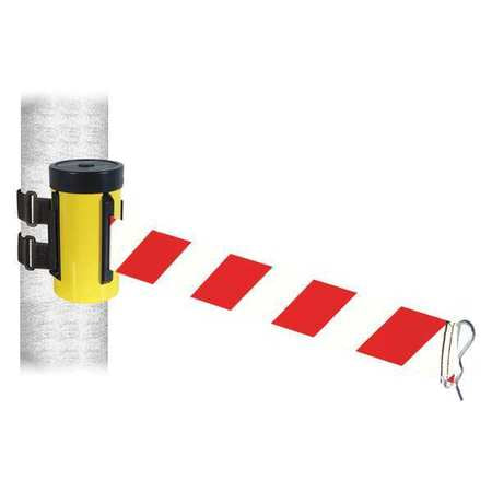 Belt Barrier,ylw,red/white Belt,10ft. L