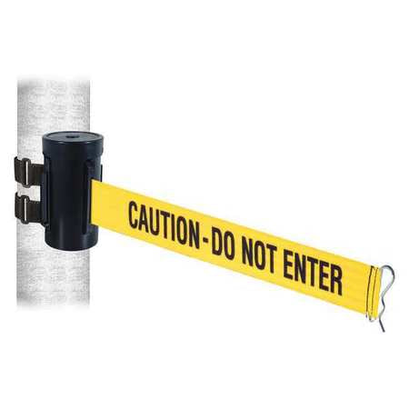 Belt Barrier,black,wall Mt.,4-3/4 In. H