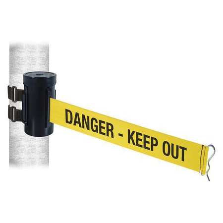 Belt Barrier,blk,wall Mt.,10 Ft. Belt L