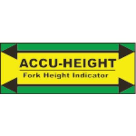 Height Indicator Label,12 In. H,vynil (1