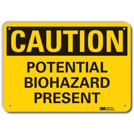 Biohazard Sign,black/yellow (1 Units In