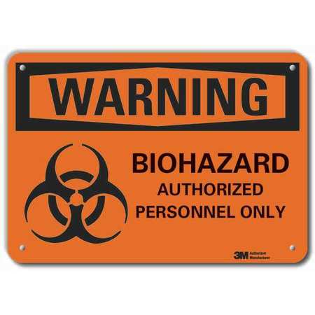 Biohazard Sign,black/orange (1 Units In