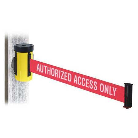 Belt Barrier,yellow,4 In. H,10 Ft. L (1