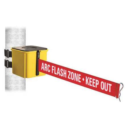 Belt Barrier,ylw,arc Flash Zone Keep Out