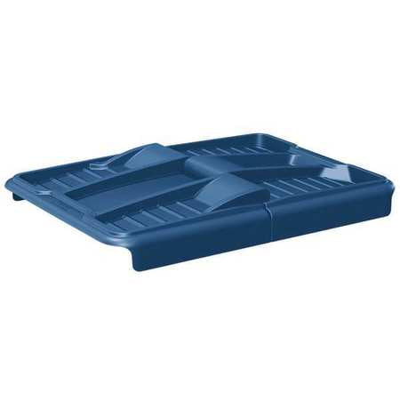 Cube Truck Lid,blue,30"wx53"lx6"h,hdpe (