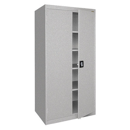 Storage Cabinet,gray,180 Lb. Shelf Cap.