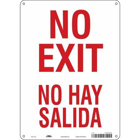 Sign,no Exit/no Hay Salida,14"x10" (2 Un