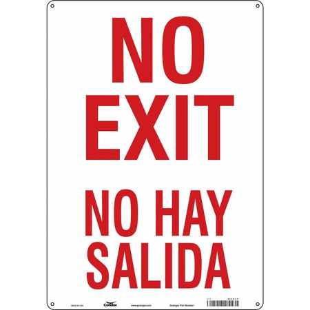 Sign,no Exit/no Hay Salida,20"x14" (1 Un