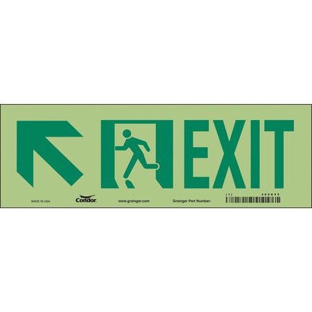 Safety Sign,exit,7"x21" (1 Units In Ea)