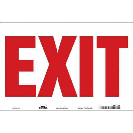 Safety Sign,exit,24"x36" (1 Units In Ea)