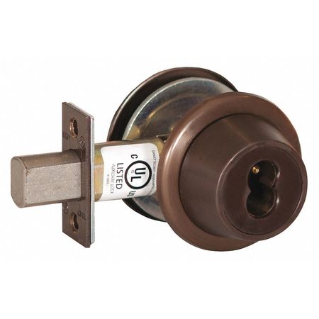 Deadbolt,cylindrical,2-3/8" Backset (1 U