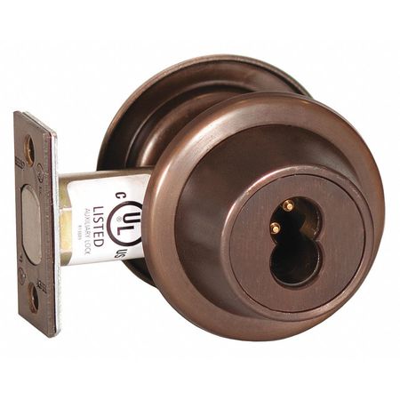 Deadbolt,cylindrical,2-3/8" Backset (1 U