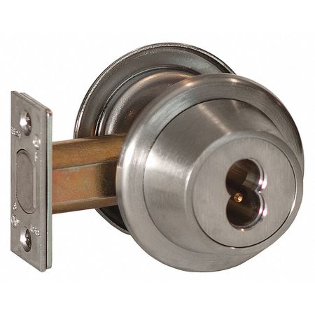 Deadbolt,cylindrical,2-3/8" Backset (1 U