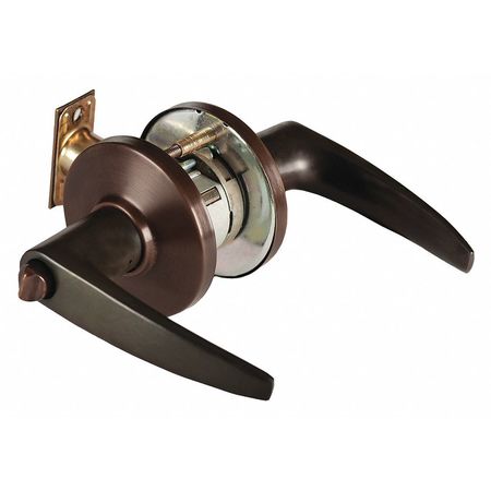 Door Lever Lockset,4-7/8" Strike Dim (1