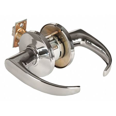 Door Lever Lockset,4-7/8" Strike Dim (1