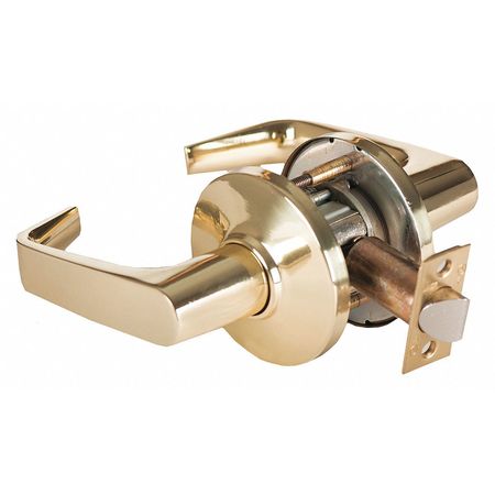 Door Lever Lockset,4-7/8" Strike Dim (1