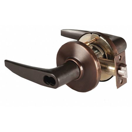 Door Lever Lockset,4-7/8" Strike Dim (1