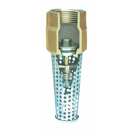 Foot Valve,3/4" Sz,npt,1-3/8" L,1-3/8" W