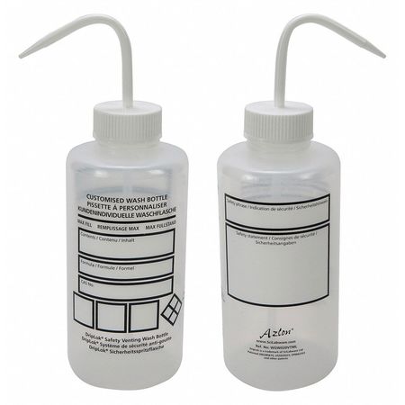 Wash Bottle,88.9mm Dia.,wide Mouth,pk5 (