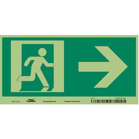 Safety Sign,8" Wx4" H,0.010" Thick (3 Un