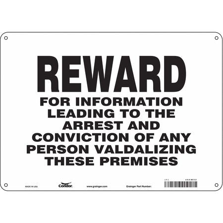 Security Sign,14"w,10"h,0.055" Thickness