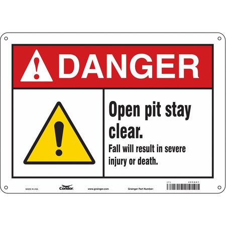 Construction Sign,14"w,10"h,0.055" Thick