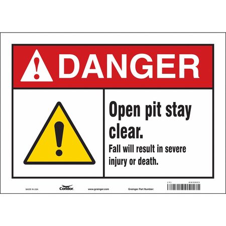 Construction Sign,14"w,10"h,0.004" Thick