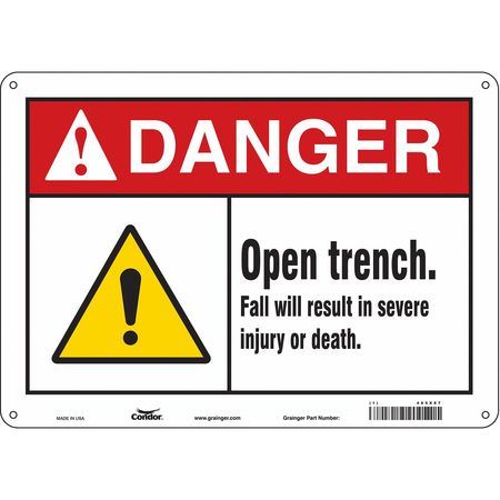 Construction Sign,14"w,10"h,0.055" Thick