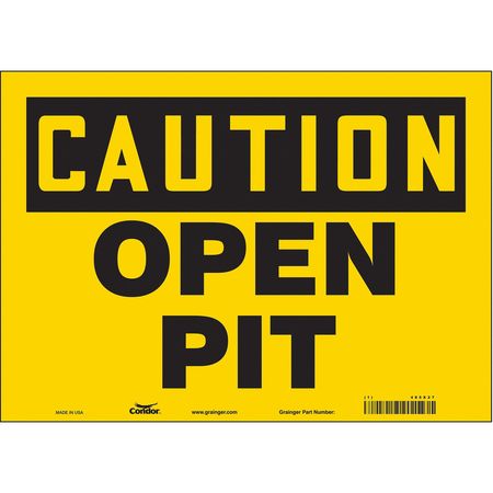 Construction Sign,14"w,10"h,0.004" Thick