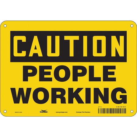 Construction Sign,10"w,7" H,0.055" Thick