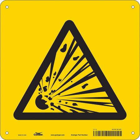 Chemical Sign,10"w,10"h,0.055" Thickness