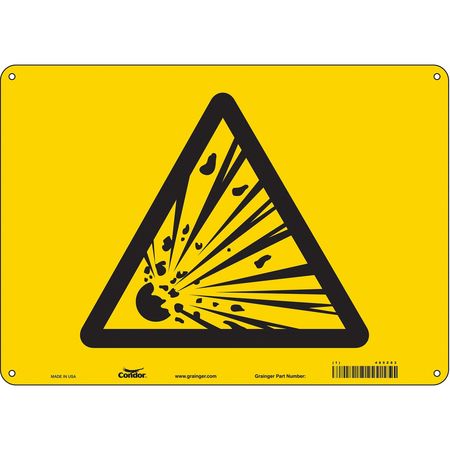 Chemical Sign,14"w,10"h,0.055" Thickness